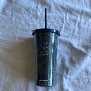 Kate spade tumbler with straw